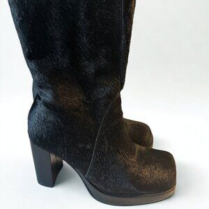 Vintage MIA Black Calfhair Boots